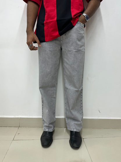 Light Grey Baggy Fit Jeans