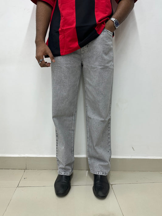 Light Grey Baggy Fit Jeans