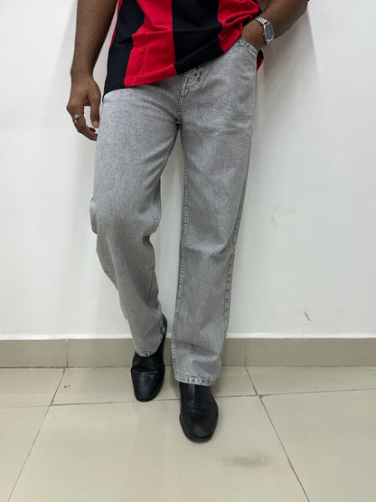 Light Grey Baggy Fit Jeans