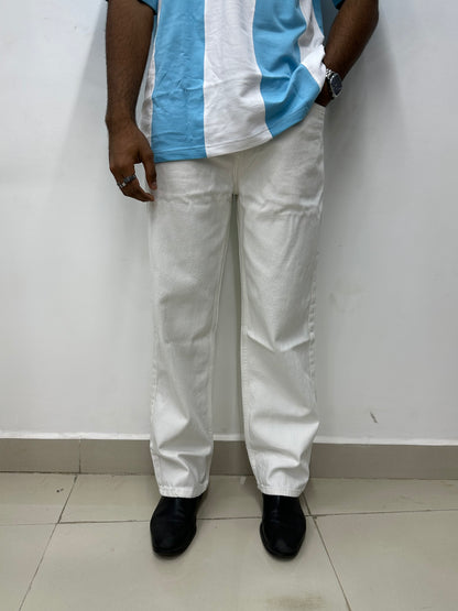 White Baggy Fit Jeans