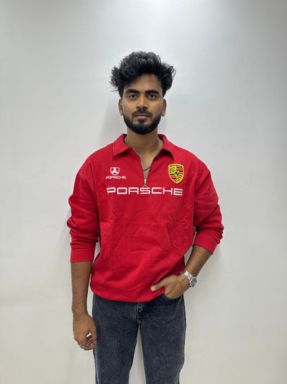 Red Motorsport Half-Zip Pullover