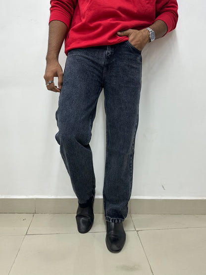 Charcoal Baggy Fit Jeans