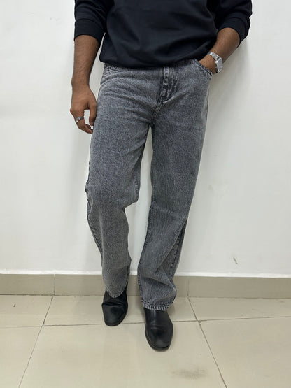 Dark Grey Baggy Fit Jeans