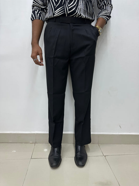 Black Korean Baggy Trousers