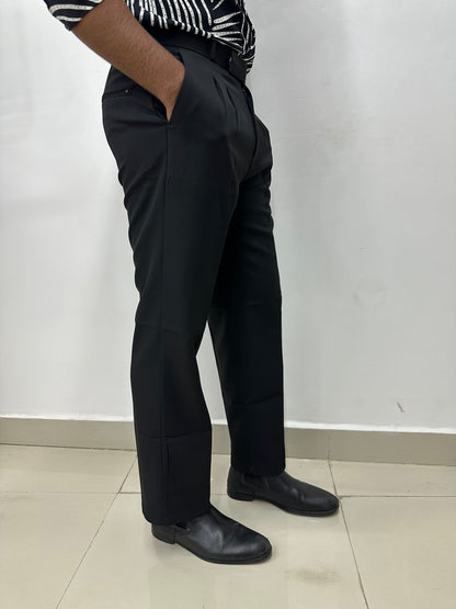 Black Korean Baggy Trousers