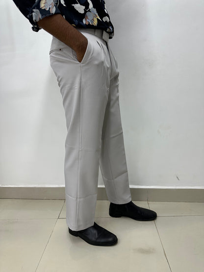 Light Grey Korean Baggy Trousers