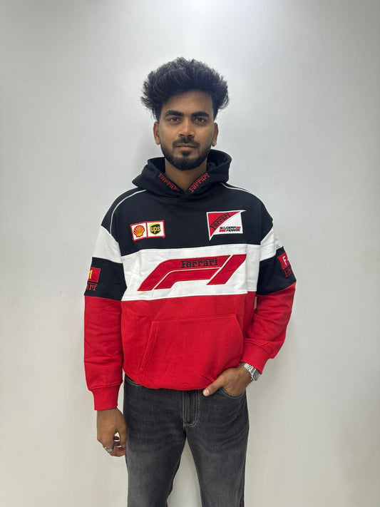 Black Racing Hoodie
