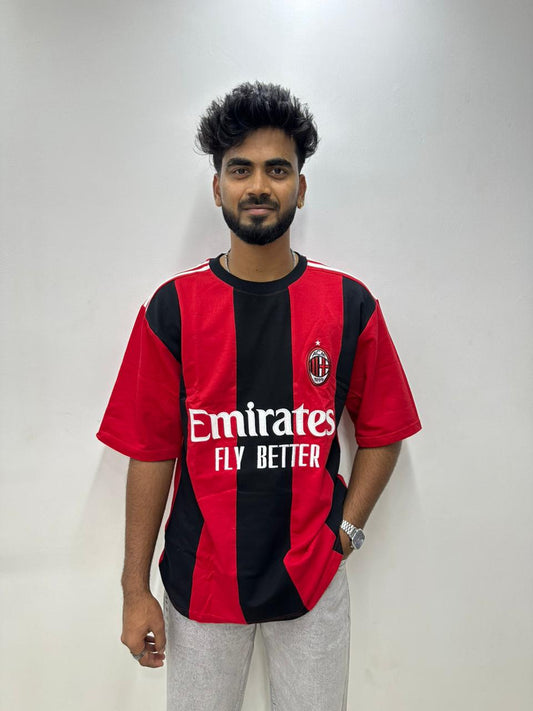 Red Football Oversized T-Shirt