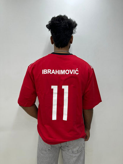 Red Football Oversized T-Shirt