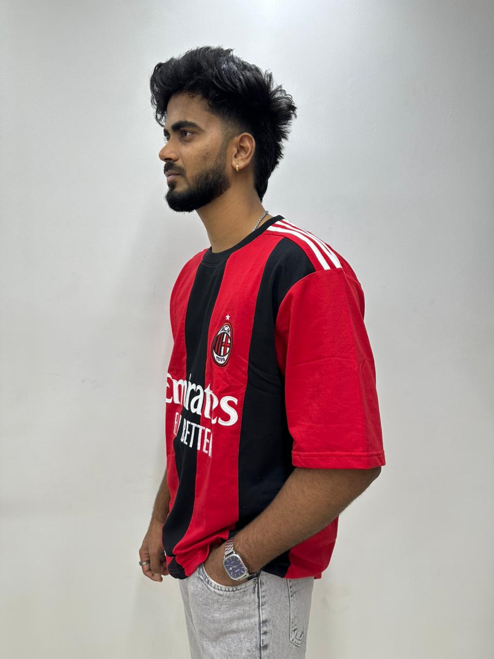 Red Football Oversized T-Shirt