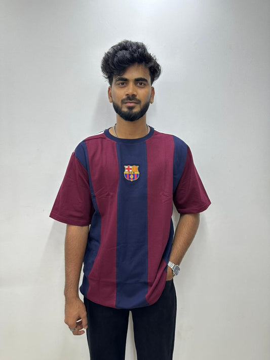 Red & Blue Football Oversized T-Shirt