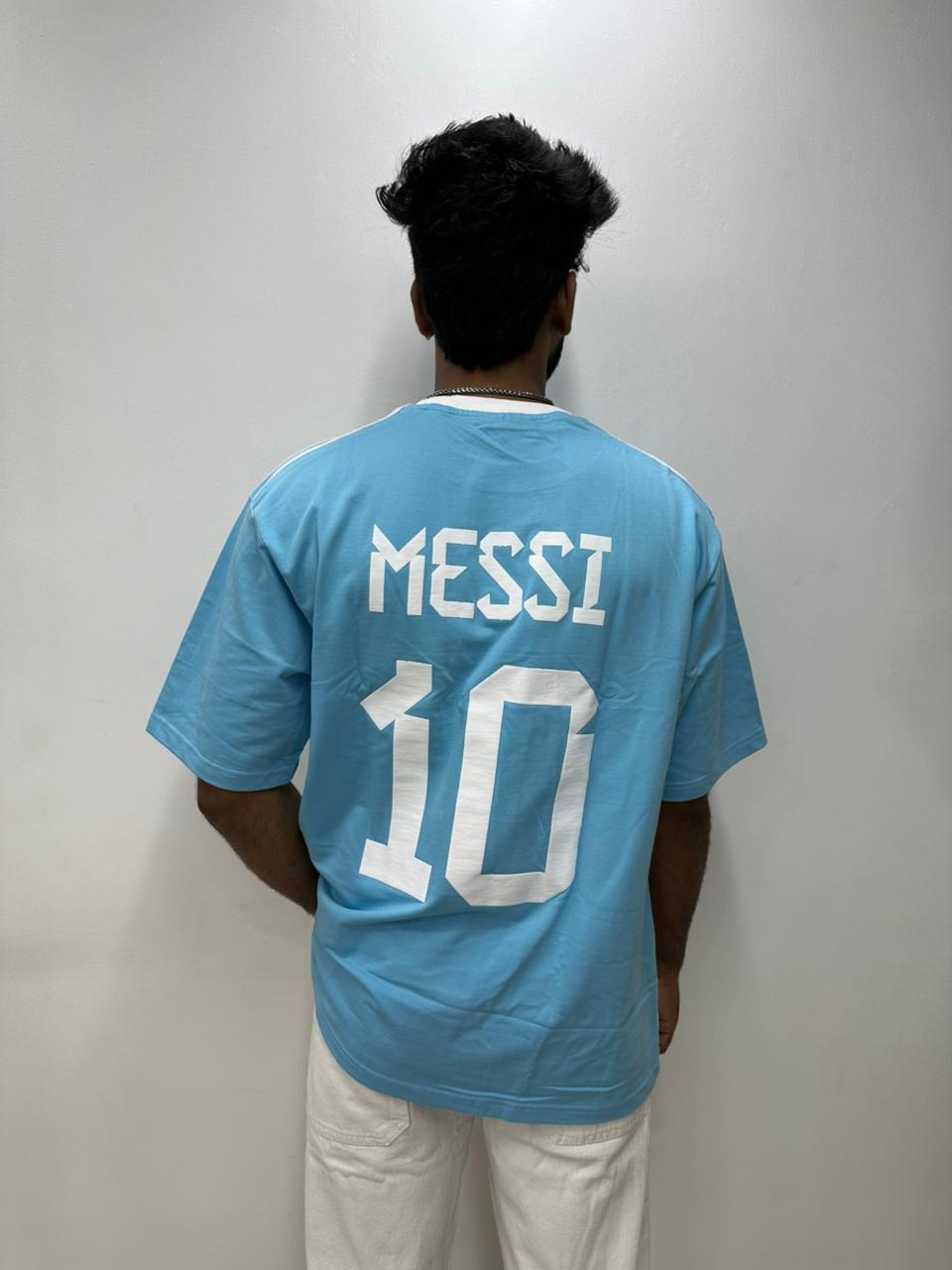 Sky Blue Football Oversized T-Shirt