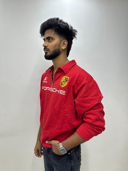 Red Motorsport Half-Zip Pullover