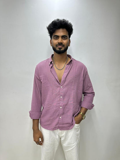 Vintage Rosewood Linen Shirt