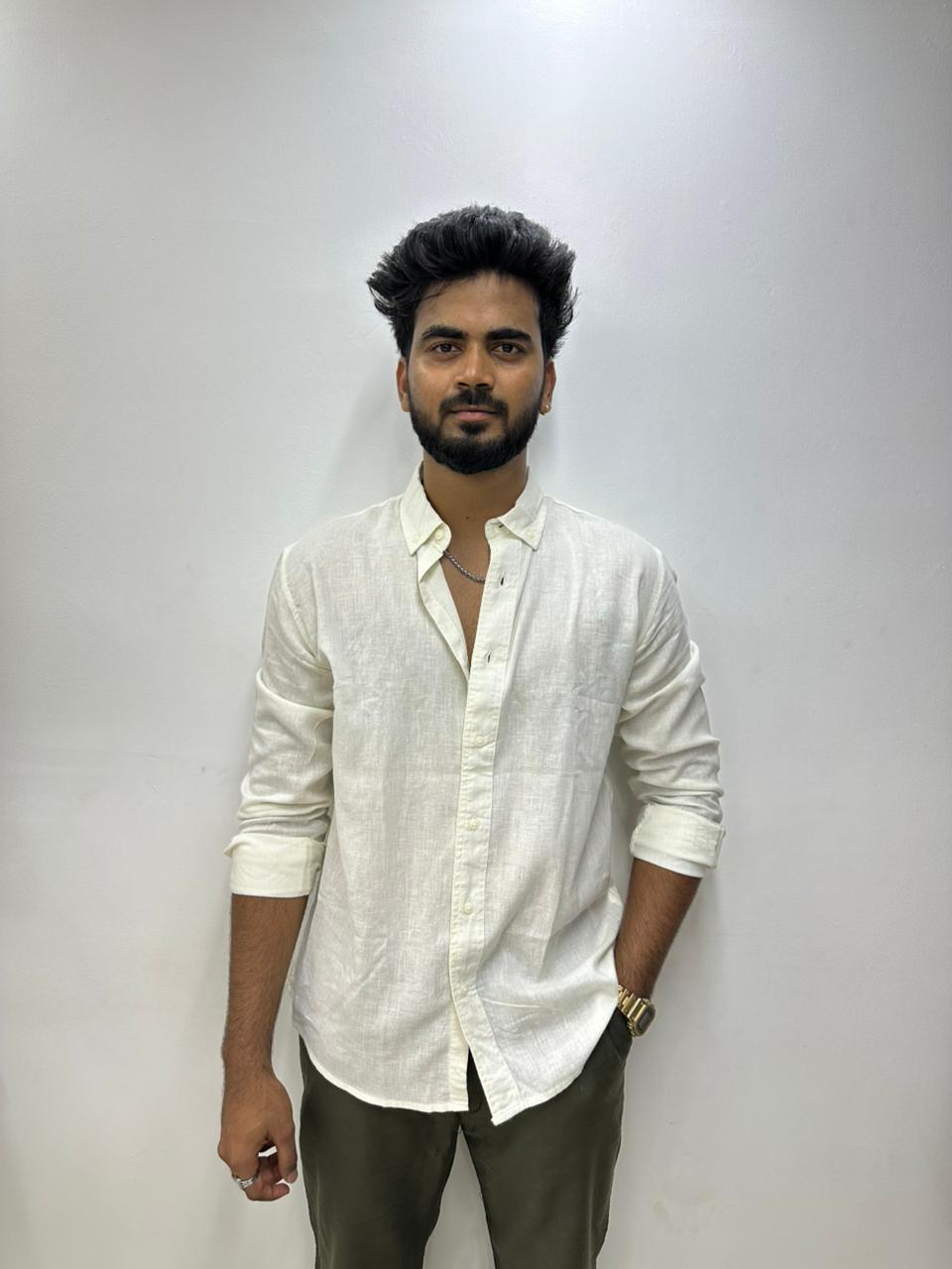 Off-White Linen Shirt
