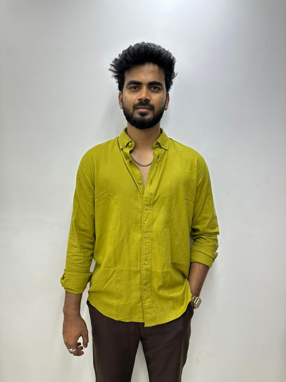 Green Breeze Linen Shirt