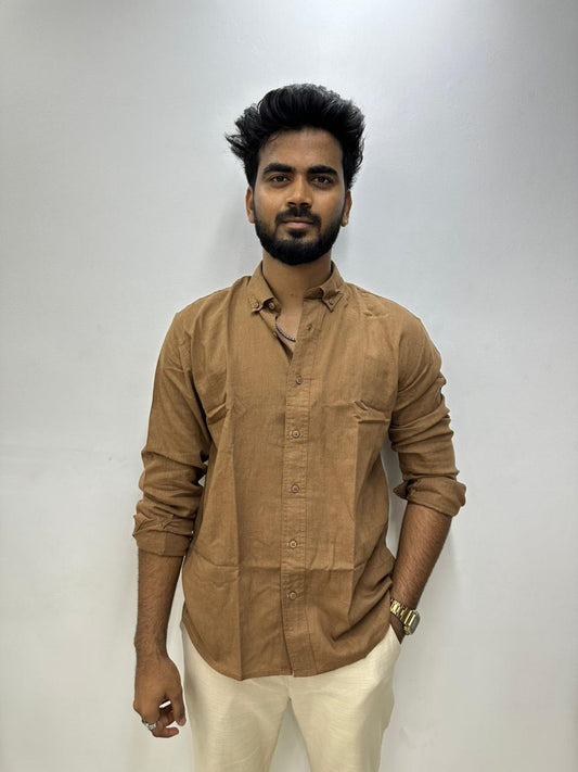 Brown Linen Shirt