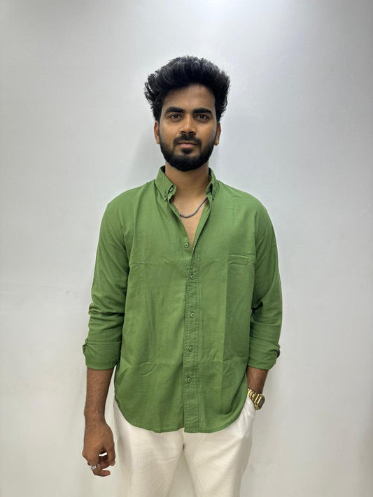 Fresh Green Linen Shirt