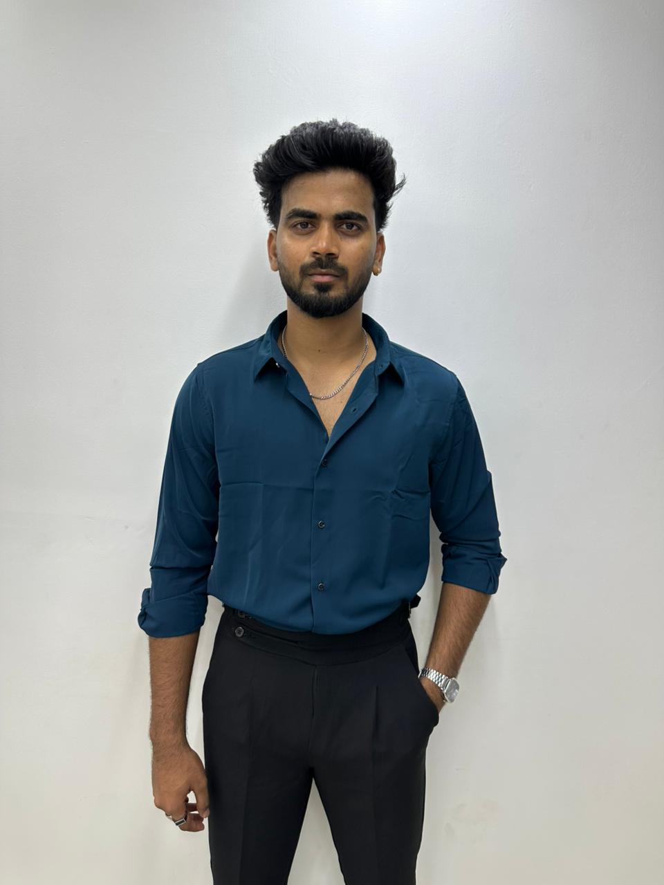 Dark Teal Liquid Shirt