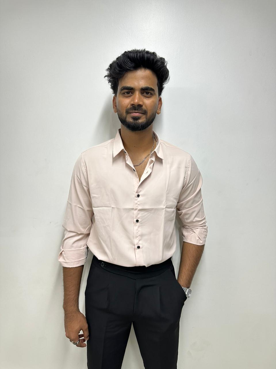 Beige Liquid Shirt