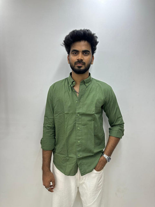 Green Linen Shirt