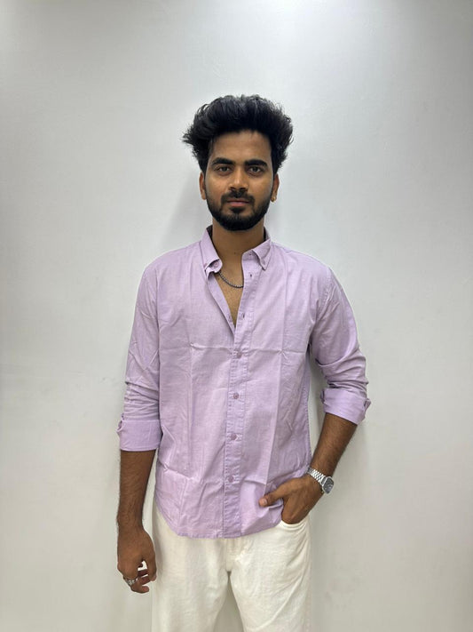 Lilac Linen Shirt